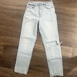 Abercrombie and Fitch 90’s ultra high rise straight jean 30/10L (long)